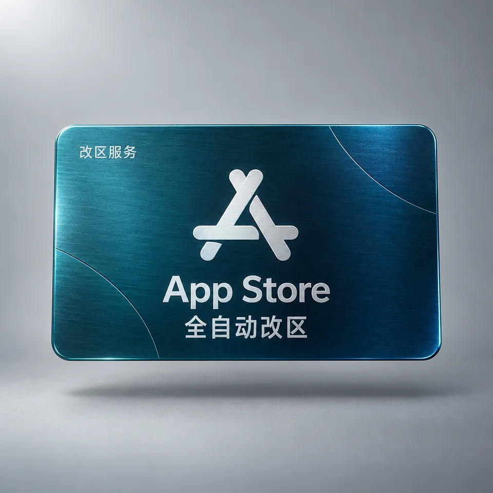 App Store 改区 · 一次卡